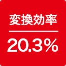 変換効率20.3%